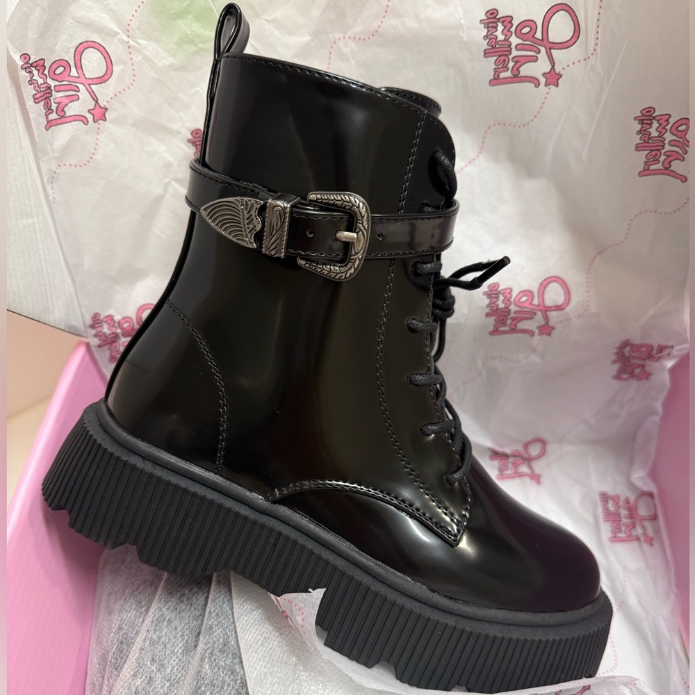 Olivia Miller Girls Combat Boots, NEW, Size 13